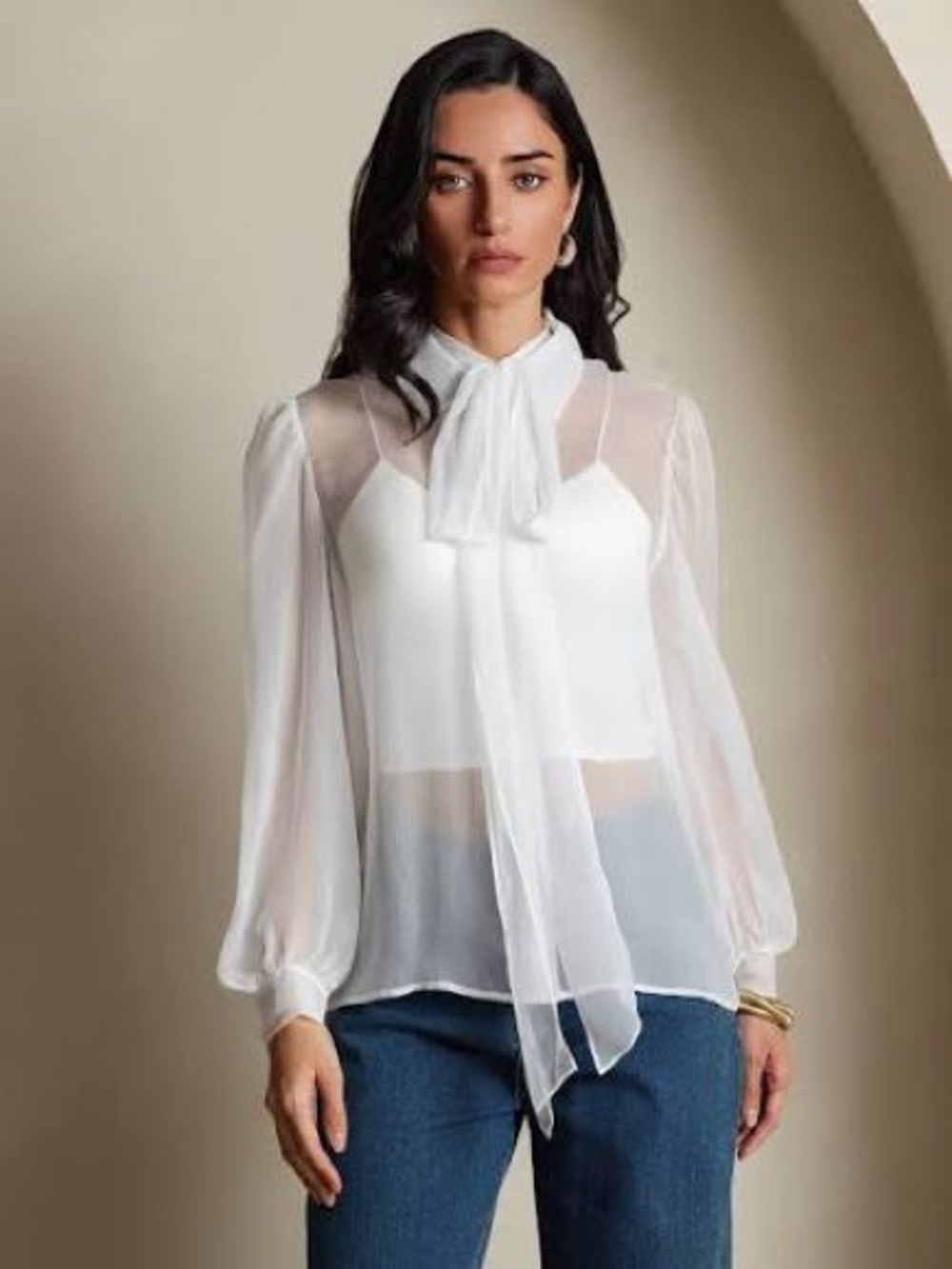 Gypsy 05 Tie-Neck Blouse - Elegant Women’s Top